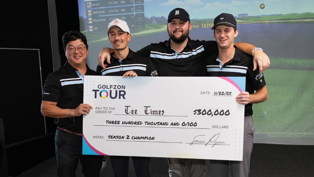 Champions de la saison 2 du Tour GOLFZON, Tee Times, avec le chèque de 300 000 $